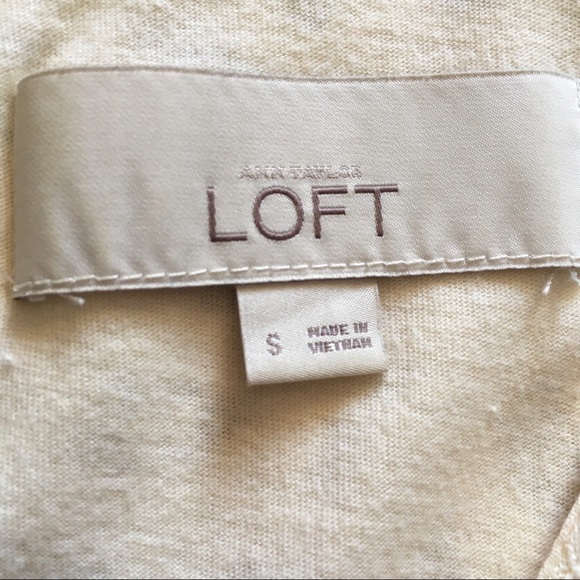 π LOFT cream lace tank - Picture 3 of 6